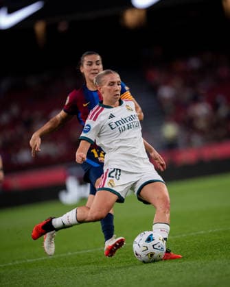 ESP: Liga F FC Barcelona, Barca v Real Madrid Fem Elisa Senss of Real MAdrid during Liga F Moeve between FC Barcelona v Real Madrid Fem played at Spotify Camp Nou Stadium in Barcelona on October 4, 2026 in Spain Spain Futbol Copyright: xAgenciaxLOFx
