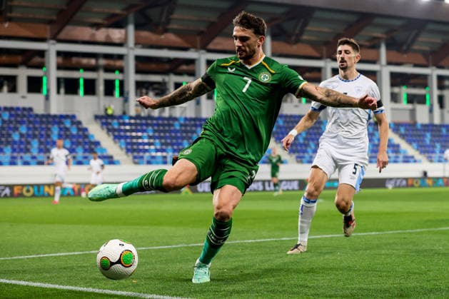UEFA Nations League Group Stage, TSC Arena, BaÄka Topola, Serbia 4 10 2026 Republic of Ireland vs Israel Ireland s Troy Parrott Troy Parrott 4 10 2026  Copyright: xx RB2_0580