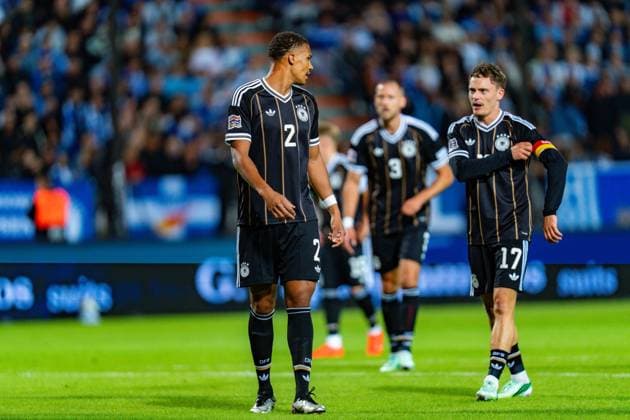 Nations League, Gruppe A, 4. Spieltag, Griechenland vs. Deutschland im Toumba Stadion in Thessaloniki Malick Thiaw (Deutschland) Florian Wirtz (Deutschland) Copyright: xBahhoxKarax
