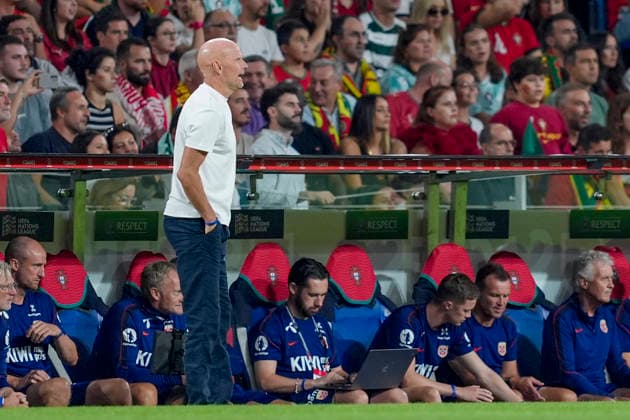 Soccer, Nations League Portugal vs. Norway, Nations League Porto, Portugal 20261004 Norway s national team coach Stale Solbakken during the international soccer match between Portugal and Norway in the Nations League at Estadio do Dragao. Photo: Lise Aserud, NTB, Porto, Portugal. EDITORIAL USE ONLY. RESTRICTED USE FOR BETTING COMPANIES  Copyright: xLisexAserudxx xNTBx