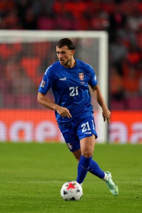 UEFA Nations League: The Netherlands v Serbia Eindhoven - Lazar Samardzic of Serbia dribbles during the league phase matchday 4 competition round of the 2026 2027 UEFA Nations League season. The match is set between The Netherlands and Serbia at Philips Stadion on 4 October 2026 in Eindhoven, Netherlands. (Hero Images Yannick Verhoeven) Copyright: xYannickxVerhoevenx