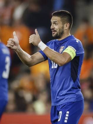 EINDHOVEN - DuÅ¡an Tadic of Serbia reacts during the UEFA Nations League match between the Netherlands and Serbia at the Philips Stadium on October 4, 2026 in Eindhoven, the Netherlands. KOEN VAN WEEL ANP xVIxANPxSportx xxANPxIVx 571519809 originalFilename: 571519809.jpg