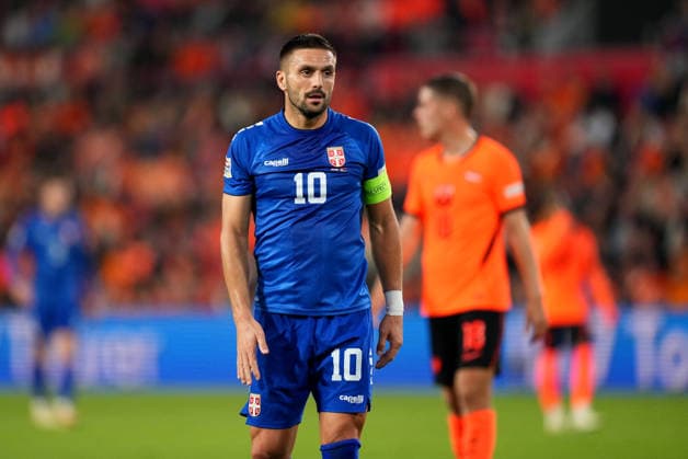 UEFA Nations League: The Netherlands v Serbia Eindhoven - Dusan Tadic of Serbia looks on during the league phase matchday 4 competition round of the 2026 2027 UEFA Nations League season. The match is set between The Netherlands and Serbia at Philips Stadion on 4 October 2026 in Eindhoven, Netherlands. (Hero Images Yannick Verhoeven) Copyright: xYannickxVerhoevenx