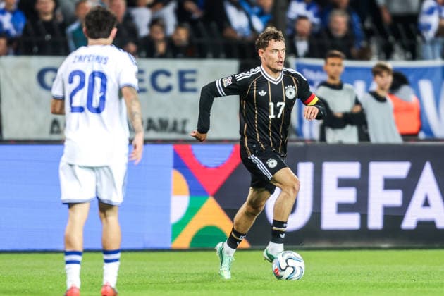 Fussball, UEFA Nations League Saison 2026 2027 Gruppe A2 - 4.Spieltag Griechenland - Deutschland 04.10.2026, Toumba Stadium Thessaloniki Florian Wirtz (Deutschland, 17) Thessaloniki Toumba Stadium Griechenland