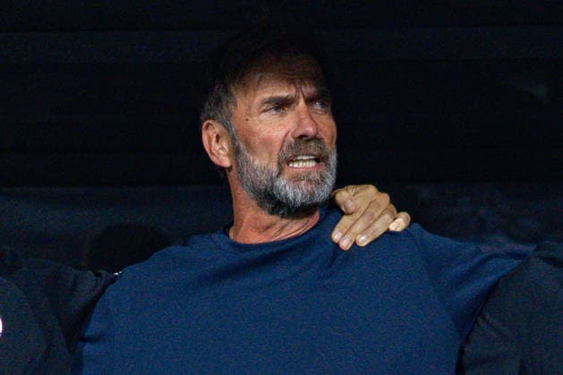 Nations League, Gruppe A, 4. Spieltag, Griechenland vs. Deutschland im Toumba Stadion in Thessaloniki Jürgen Klopp (Deutschland) beim Singen der Nationalhymne Copyright: xBahhoxKarax