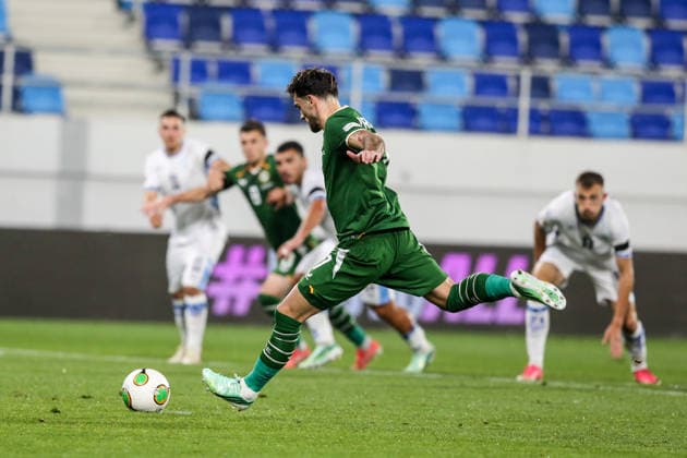 Ireland v Israel - UEFA Nations League BAKA TOPOLA, SERBIA - OCTOBER 04: Players compete during the UEFA Nations League B match between the Republic of Ireland and Israel at TSC Arena in Baka Topola, Serbia, on October 04, 2026. Filip Stevanovic Anadolu Baka Topola Serbia. Editorial use only. Please get in touch for any other usage.  Copyright: x2026xAnadoluxFilipxStevanovicx
