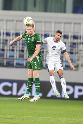 Ireland v Israel - UEFA Nations League BAKA TOPOLA, SERBIA - OCTOBER 04: Players compete during the UEFA Nations League B match between the Republic of Ireland and Israel at TSC Arena in Baka Topola, Serbia, on October 04, 2026. Filip Stevanovic Anadolu Baka Topola Serbia. Editorial use only. Please get in touch for any other usage.  Copyright: x2026xAnadoluxFilipxStevanovicx