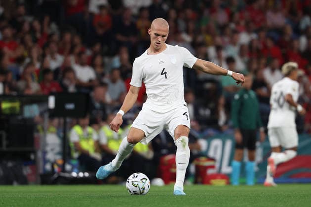 Porto, Portugal - October 04: Leo Oestigard (Norway) in action, with the ball during the UEFA Nations League 2026 27 League Phase Matchday 4 match between Portugal and Norway at Estadio do Dragao in Porto, Portugal Copyright: HMBxMedia JoaquimxFerreira