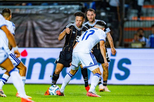 Nations League, Gruppe A, 4. Spieltag, Griechenland vs. Deutschland im Toumba Stadion in Thessaloniki Derry Scherhant (Deutschland) Copyright: xBahhoxKarax