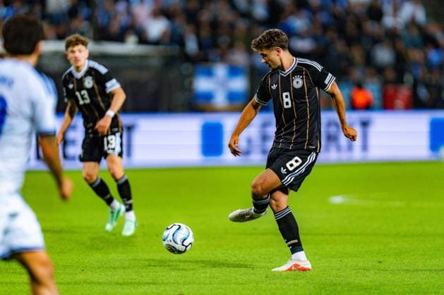 Nations League, Gruppe A, 4. Spieltag, Griechenland vs. Deutschland im Toumba Stadion in Thessaloniki Tom Bischof (Deutschland) Copyright: xBahhoxKarax