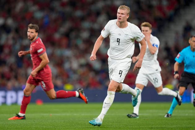 Soccer, Nations League: Portugal vs. Norway, Nations League Porto, Portugal 20261004 Norway s Erling Braut Haaland during the international soccer match between Portugal and Norway in the Nations League at Estadio do Dragao. Photo: Lise Aserud, NTB, Porto, Portugal. EDITORIAL USE ONLY. RESTRICTED USE FOR BETTING COMPANIES.  Copyright: xLisexAserudxx xNTBx