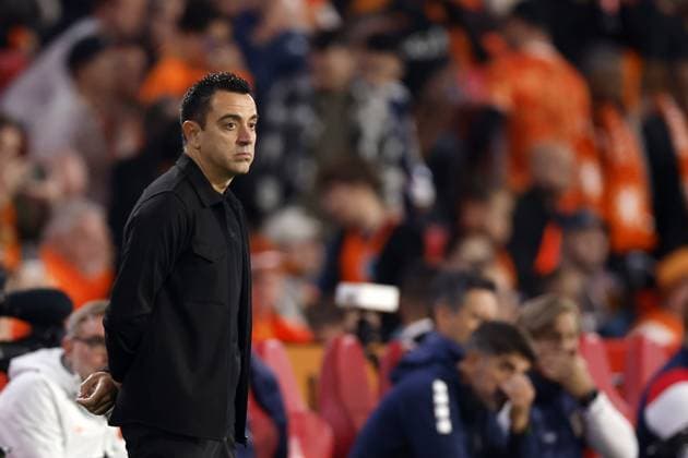 EINDHOVEN - Netherlands national coach Xavi Hernandez during the UEFA Nations League match between the Netherlands and Serbia at the Philips Stadium on October 4, 2026 in Eindhoven, the Netherlands. MAURICE VAN STEEN ANP UEFA Nations League 2026 27 xVIxANPxSportx xMauricexvanxSteenxIVx 571524811 originalFilename: 571524811.jpg