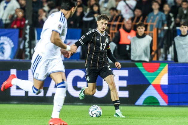 Fussball, UEFA Nations League Saison 2026 2027 Gruppe A2 - 4.Spieltag Griechenland - Deutschland 04.10.2026, Toumba Stadium Thessaloniki Florian Wirtz (Deutschland, 17) Thessaloniki Toumba Stadium Griechenland