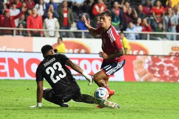 Costa Rica national team, Nationalteam against Haiti National Team. 2026 2027 Concacaf Nations League A match. Costa Rica National Team striker, Anthony Hernandez (11), in action during the match played between the National Teams of Costa Rica and Haiti. 2026 2027 Concacaf Nations League League A, Group A. 04.10.26. Ricardo Saprissa Stadium, Tibas, San Jose, Costa Rica. Photo Jose Campos PMEimages San Jose San Jose Costa Rica Copyright: xJosexCamposx xPMEimagesx