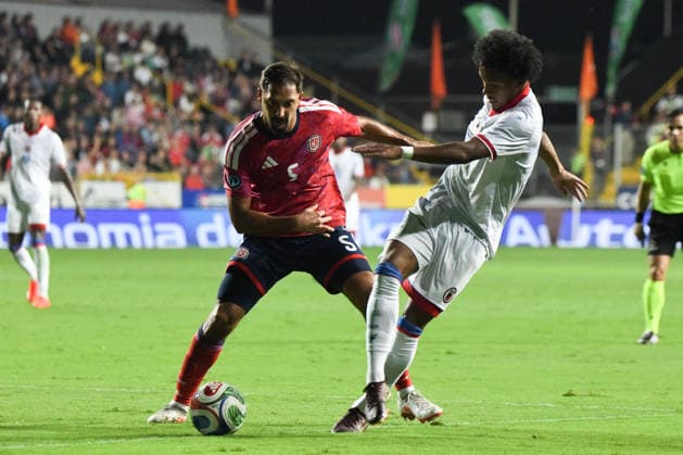 Costa Rica national team, Nationalteam against Haiti National Team. 2026 2027 Concacaf Nations League A match. Costa Rica National Team midfielder, Celso Borges (5), in action during the match played between the National Teams of Costa Rica and Haiti. 2026 2027 Concacaf Nations League League A, Group A. 04.10.26. Ricardo Saprissa Stadium, Tibas, San Jose, Costa Rica. Photo Jose Campos PMEimages San Jose San Jose Costa Rica Copyright: xJosexCamposx xPMEimagesx