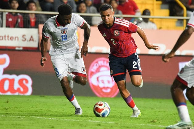 Costa Rica national team, Nationalteam against Haiti National Team. 2026 2027 Concacaf Nations League A match. Costa Rica National Team defender, Yerlan Sosa (2), in action during the match played between the National Teams of Costa Rica and Haiti. 2026 2027 Concacaf Nations League League A, Group A. 04.10.26. Ricardo Saprissa Stadium, Tibas, San Jose, Costa Rica. Photo Jose Campos PMEimages San Jose San Jose Costa Rica Copyright: xJosexCamposx xPMEimagesx