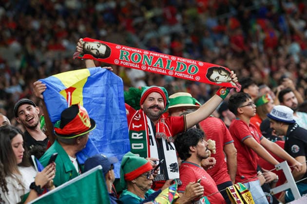 Porto, Portugal - October 04: Cristiano Ronaldo, Portugal Fans during the UEFA Nations League 2026 27 League Phase Matchday 4 match between Portugal and Norway at Estadio do Dragao in Porto, Portugal Copyright: HMBxMedia JoaquimxFerreira