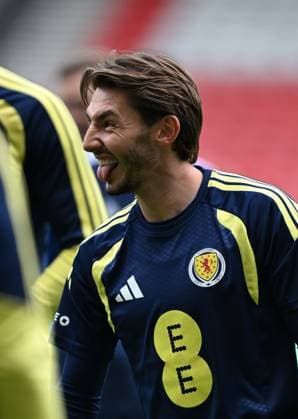 Billy Glamour of Scotland training at Hampden Park ahead of the game tomorrow night. Scotland Team Training, International Football, Barclays Hampden, Glasgow, Scotland, UK - 05 Oct 2026Glasgow Lesser Hampden Scotland United Kingdom  Copyright: xMarkxRunnacles Shutterstockx 17186657z