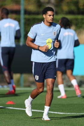 England MD-1 Training, Nations League Jarell Quansah of England during the England MD-1 training session ahead of the 2026 27 UEFA Nations League Group A3 match vs Czech Republic, Tottenham Hotspur Training Ground, Enfield, England on 5 October 2026 Credit: Tiego Grenho Every Second Media Editorial use only. All images are copyright Every Second Media Limited. No images may be reproduced without prior permission. Copyright: xIMAGO EveryxSecondxMediax ESM-2200-0026 TiegoxGrenhox xEveryxSecondxMediax