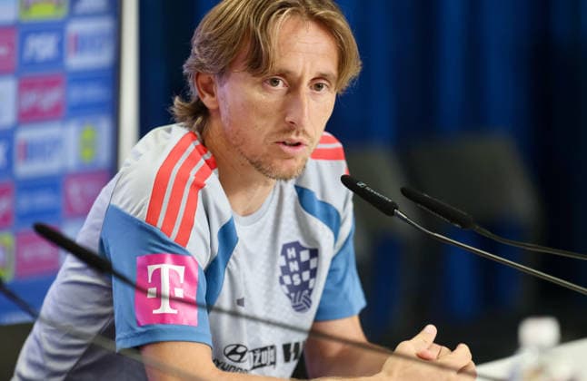 press conference, PK, Pressekonferenz of Croatia National Football Team Croatia s Luka Modric speaks during a press conference on October 5, 2026, in Split, Croatia, ahead of the UEFA Nations League match against Spain.  IvoxCagalj PIXSELL