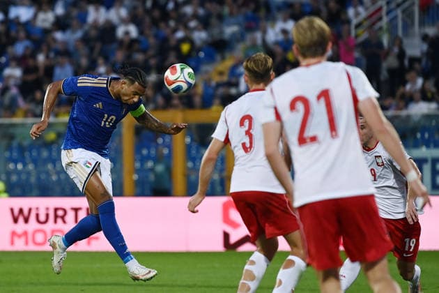 As Pescara 05 10 2026 - qualificazione Europeo 2027 U21, U 21 Italia-Polonia foto Antonello Sammarco Image nella foto: gol Cher Ndour 