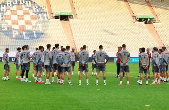 Croatia s national football team holds training session Croatia s football players during a training session of the Croatia National Football Team at Poljud Stadium on October 5, 2026, in Split, Croatia, ahead of the UEFA Nations League match against Spain.  IvoxCagalj PIXSELL