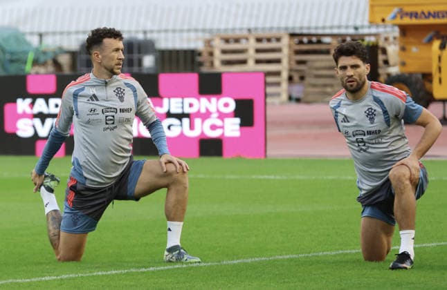 Croatia s national football team holds training session Croatia s Ivan Perisic and Mateo Kovacic during a training session of the Croatia National Football Team at Poljud Stadium on October 5, 2026, in Split, Croatia, ahead of the UEFA Nations League match against Spain.  IvoxCagalj PIXSELL