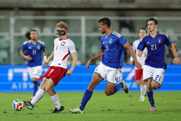 05.10.2026 PESCARA ( ITALY WLOCHY ) PILKA NOZNA ( FOOTBALL ) ELIMINACJE MISTRZOSTW EUROPY U-21 - UEFA EURO, EM, Europameisterschaft,Fussball 2027 ( UEFA EURO UNDER 21 QUALIFICATION ) MECZ (GAME) POLSKA - WÅOCHY ( POLAND - ITALY ) NZ. (L) MATEUSZ KOWALCZYK , (C) FABIO CHIARODI ,(R) NICCOLO PISILLI FOTO JAKUB PIASECKI CYFRASPORT NEWSPIX.PL --- newspix.pl POLAND OUT! 