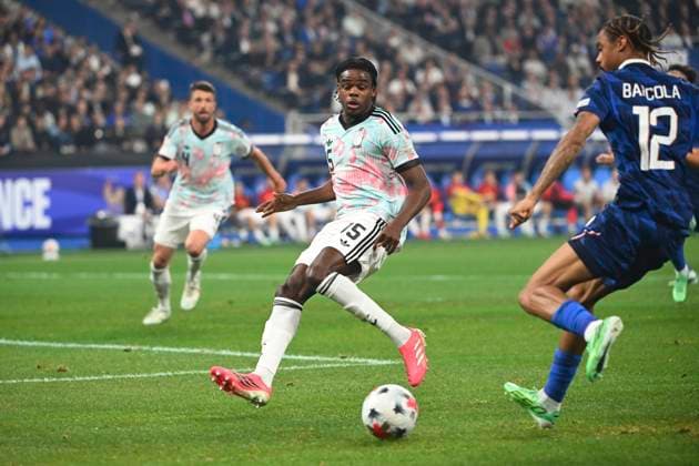 France v Belgium - UEFA Nations League 2026 PARIS, FRANCE - OCTOBER 05 : Ngoy Nathan defender of Belgium during the UEFA Nations League tournament league phase matchday 4 group A1 match between France and Belgium on October 5, 2026 in Paris, France, 05 10 2026 Paris France  Copyright: xVincentxKalutx