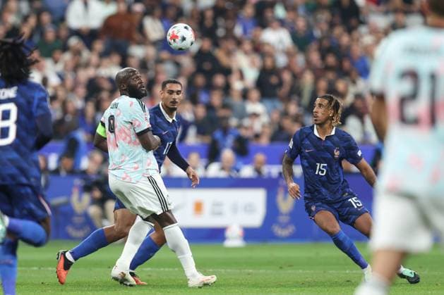 Belgium s Romelu Lukaku is pictured in action during a soccer game between France and Belgian national team, Nationalteam Red Devils, on Monday 5 October 2026 in Saint-Denis, France, the fourth (of 6) game of the UEFA Nations League group stage. BRUNOxFAHY  x188822578x