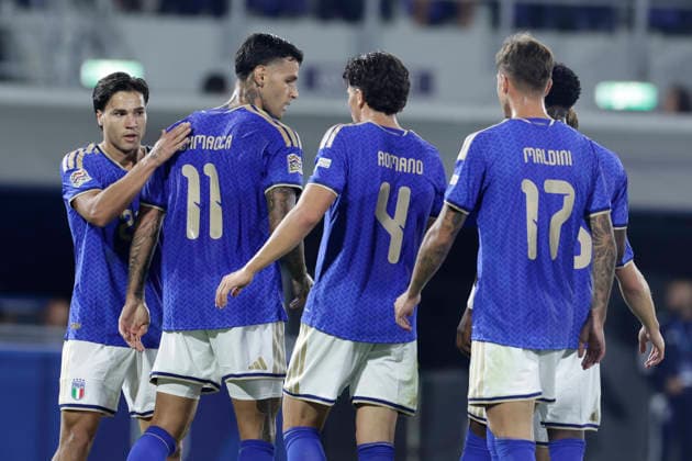 UEFA Nations League football match Italy vs Turkey during UEFA Nations League football match (League A, Group A1) between Italy vs Turkey at the Renato Dall Ara stadium in Bologna on October 05, 2026. _BPH2791 Copyright: xAntonioxBalascox