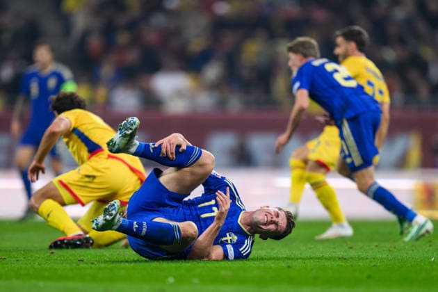 261005 Viktor Gyökeres of Sweden during the Nations League football match between Romania and Sweden on October 5, 2026 in Bucharest. Photo: Ludvig Thunman BILDBYRAN kod LT LT0828 fotboll football soccer fotball nations league uefa nations league rumänien romania sverige sweden sverige a bbeng Copyright: LUDVIGxTHUNMAN BB261005LT067