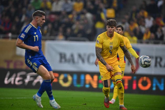 Romania v Sweden, UEFA nations Leagye Viktor Gyokeres scores his side first goal during the UEFA Nations League game between Romania and Sweden, in Bucharest, Romania, 5 October 2026. Copyright: xAlexxNicodimx
