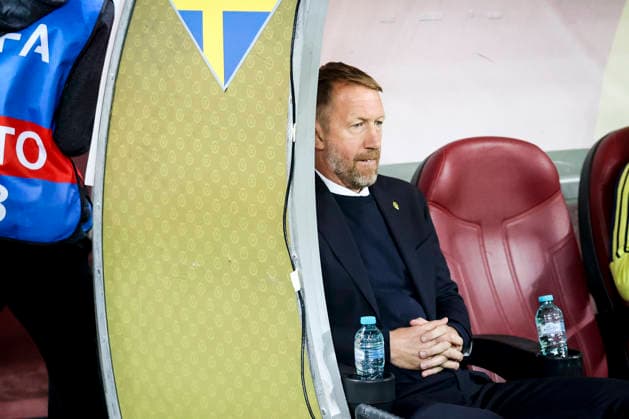 BUKAREST, RUMÄNIEN 20261005 Sveriges förbundskapten Graham Potter under mandagens fotbollsmatch i Nations League (grupp B4) mellan Rumänien och Sverige pa Arena NaÈ›ionala i Bukarest. Bukarest Rumäninen x21080x