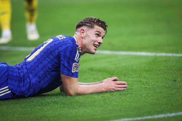 BUKAREST, RUMÄNIEN 20261005 Sveriges Viktor Gyökeres under mandagens fotbollsmatch i Nations League (grupp B4) mellan Rumänien och Sverige pa Arena NaÈ›ionala i Bukarest. Bukarest Rumäninen x21080x