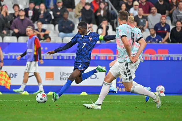 UEFA Nations League 2026, France vs Belgium, Football Ousmane Dembele of France during the UEFA Nations League 2026 match between France and Belgium at Stade de France on October 05, 2026 in Paris, France. Saint Denis Stade de France France