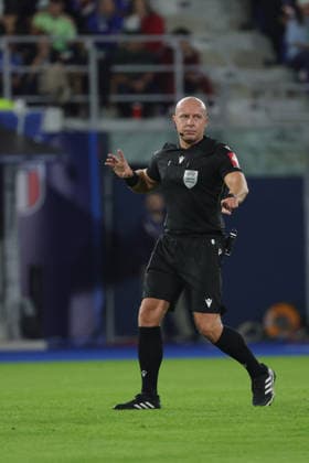 5th October 2026; Stadio Renato DallAra, Bologna, Italy; UEFA Nations League Football, Italy versus Turkey; referee Szymon Marciniak EmanuelexPennacchio