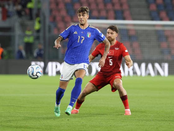UEFA Nations League 2026 27 football match between Italy and Türkiye Daniel Maldini of Italy during the 2026 27 UEFA Nations League football match between Italy and Türkiye on October 5, 2026, at the Renato Dall™Ara Stadium in Bologna Bologna Stadio Renato Dall Ara Bologna Italia Copyright: xFABIOxSASSOxFabioxSassox Italia Turchia2026_10_05Fabio Sasso5884