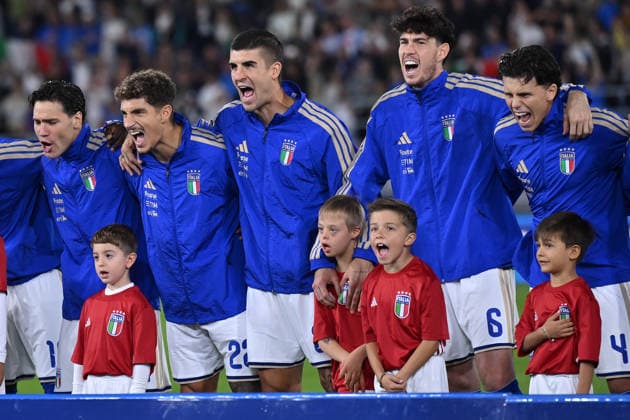 5th October 2026; Stadio Renato DallAra, Bologna, Italy; UEFA Nations League Football, Italy versus Turkey; Italy players DomenicoxCippitelli