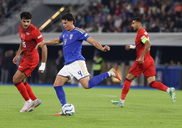 UEFA Nations League 2026 27 football match between Italy and Türkiye Alessandro Romanoof Italy during the 2026 27 UEFA Nations League football match between Italy and Türkiye on October 5, 2026, at the Renato Dall™Ara Stadium in Bologna Bologna Stadio Renato Dall Ara Bologna Italia Copyright: xFABIOxSASSOxFabioxSassox Italia Turchia2026_10_05Fabio Sasso5983