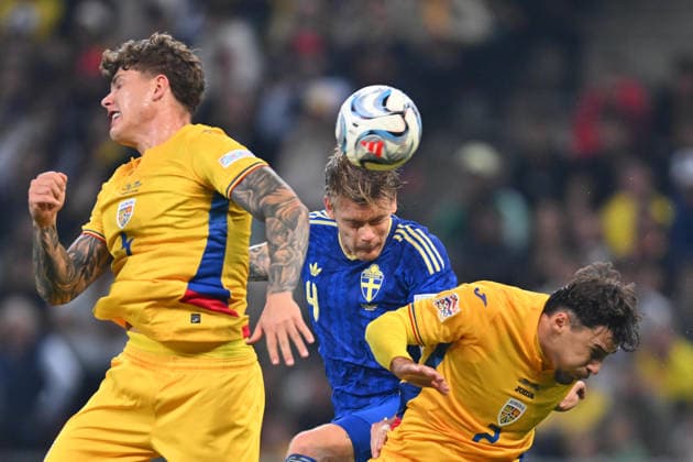 Romania v Sweden, UEFA nations Leagye Eric Smith of Sweden plays during the UEFA Nations League game between Romania and Sweden, in Bucharest, Romania, 5 October 2026. Copyright: xAlexxNicodimx