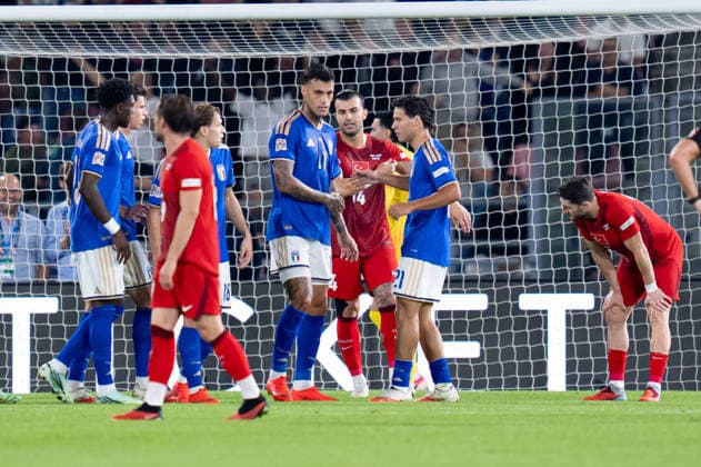 Italy v Turkiye - UEFA Nations League 2026 27 Group A1 MD4 Gianluca Scamacca of Italy celebrates after scoring first goal during the UEFA Nations League 2026 27 Group A1 MD1 match between Italy and Turkiye at Stadio Renato Dall™Ara on October 5, 2026 in Bologna, Italy Rome Olympic Stadium Rome Italy Copyright: xGiuseppexMaffiax 20261005_211231_NationsLeague_Italy-Turkiye_GM__LIA07899