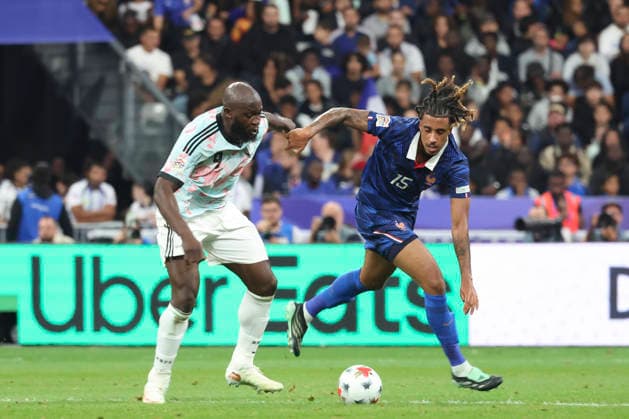 FOOTBALL : France Vs Belgique - Ligue des Nations - 05 10 2026 Romelu Lukaku (Belgique) Vs Leny Yoro (France) ParisFrance  Copyright: xMichaelxBaucherx