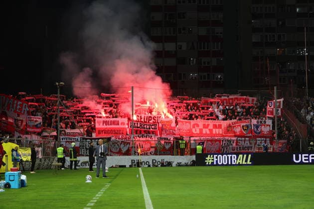 ZENICA 05.10.2026 MECZ 4. KOLEJKA GRUPA B4 LIGA NARODOW SEZON 2026 27: BOSNIA I HERCEGOWINA - POLSKA --- UEFA NATIONS LEAGUE FOOTBALL MATCH: BOSNIA AND HERZEGOVINA - POLAND KIBICE POLSKI FOT. PIOTR KUCZA FOTOPYK NEWSPIX.PL --- newspix.pl POLAND OUT! 