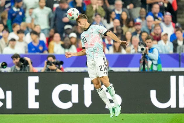 Timothy Castagne (Belgium) controls the ball during the UEFA Nations League 2026 27 group phase match between France and Belgium at Stade de France on October 5, 2026 in Paris, France. (Photo by Alex Gottschalk DeFodi Images) -