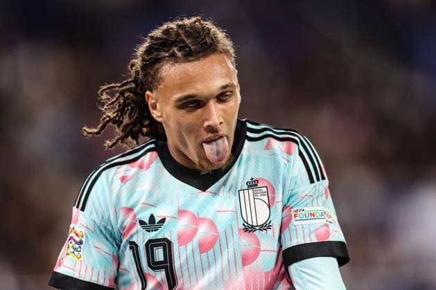 Belgium s Diego Moreira Da Silva reacts during a soccer game between France and Belgian national team, Nationalteam Red Devils, on Monday 5 October 2026 in Saint-Denis, France, the fourth (of 6) game of the UEFA Nations League group stage. BRUNOxFAHY  x188826027x