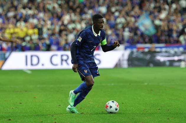 Foot Ligue des Nations France - Belgique PHOTOPQR LE PARISIEN Olivier Arandel (Staff) ; Saint-Denis ; 05 10 2026 ; Saint-Denis, France Stade de France Lundi 5 octobre 2026 Football Ligue des Nations de l’UEFA Groupe A (Phase de groupes) France - Belgique LP Olivier Arandel 07 Ousmane Dembele UEFA Nations League, League A, Group A1 football match between France and Belgium on 5 October 2026 at Stade de France in Saint-Denis, France
