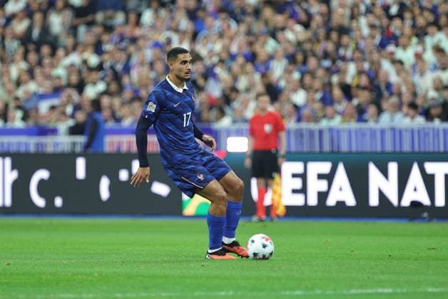 Foot Ligue des Nations France - Belgique PHOTOPQR LE PARISIEN Olivier Arandel (Staff) ; Saint-Denis ; 05 10 2026 ; Saint-Denis, France Stade de France Lundi 5 octobre 2026 Football Ligue des Nations de l’UEFA Groupe A (Phase de groupes) France - Belgique 17 Maxence LACROIX LP Olivier Arandel UEFA Nations League, League A, Group A1 football match between France and Belgium on 5 October 2026 at Stade de France in Saint-Denis, France
