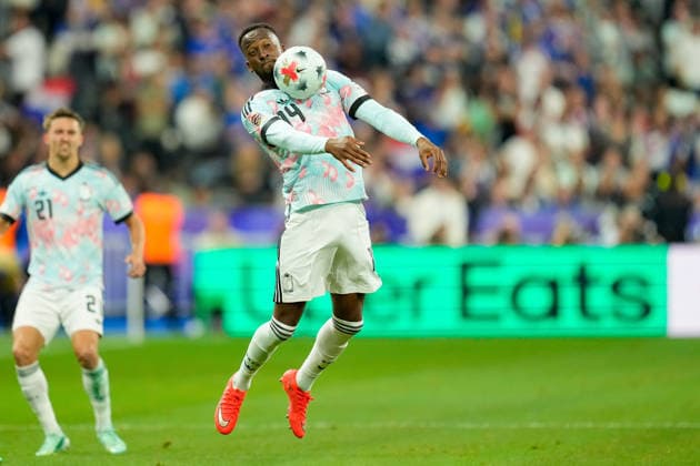 Dodi Lukebakio (Belgium) controls the ball during the UEFA Nations League 2026 27 group phase match between France and Belgium at Stade de France on October 5, 2026 in Paris, France. (Photo by Alex Gottschalk DeFodi Images) -