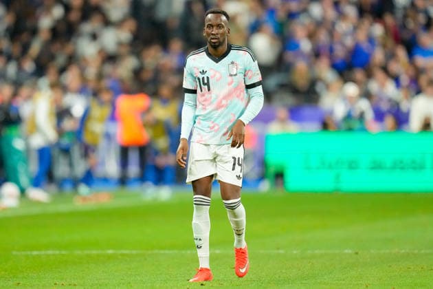 Dodi Lukebakio (Belgium) looks on during the UEFA Nations League 2026 27 group phase match between France and Belgium at Stade de France on October 5, 2026 in Paris, France. (Photo by Alex Gottschalk DeFodi Images) -
